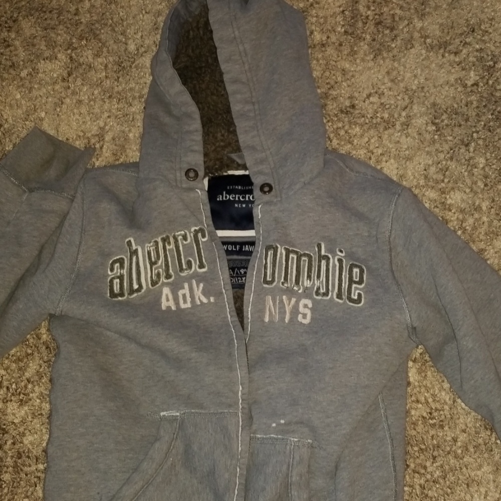 Abercrombie rare wolf jaw jacket hoodie